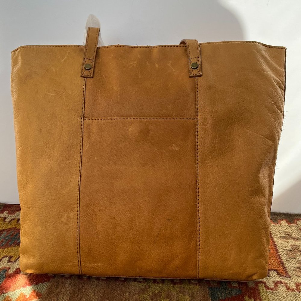 American Leather Tan Leather Tote